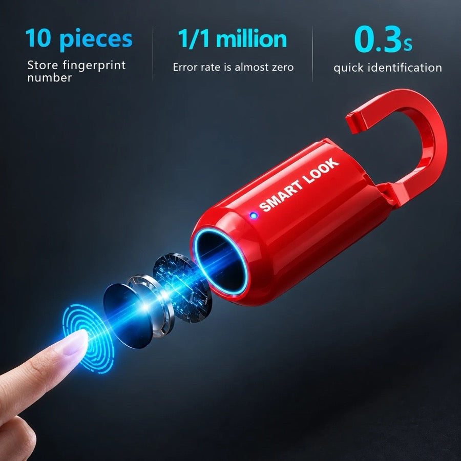 Finger touching the glowing sensor