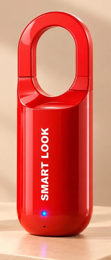 Smart Look fingerprint lock in red