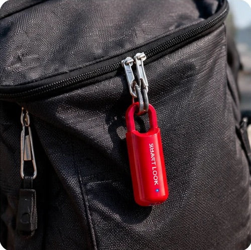 Lock on a backpack zipper