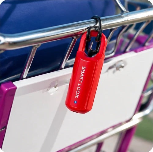 Lock on a storage basket
