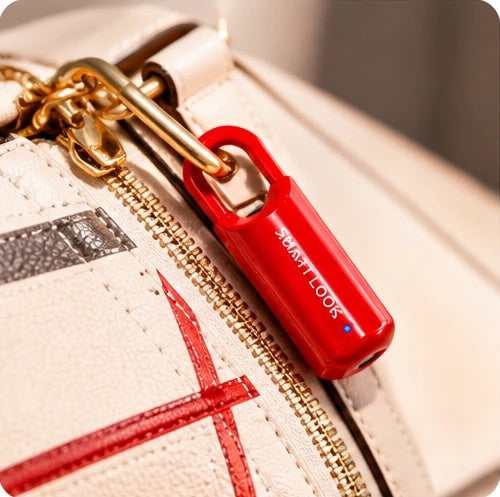 Lock on a handbag zipper