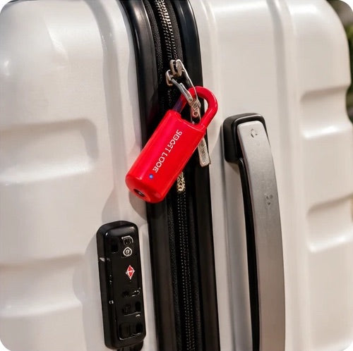 Lock on a suitcase zipper